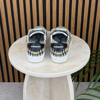 Burberry Check Trainers | Size 9 | Pre-Owned